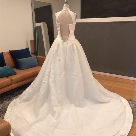 ian stewart Dresses & Skirts - SOLD 90s Deadstock Satin Gala Debut Gown size 2